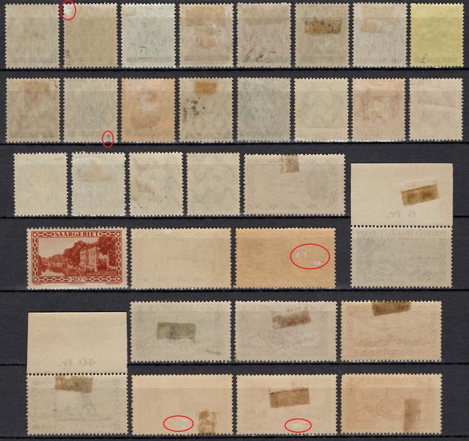 Deutsches Reich/German Empire:SAAR - A fine/small selection (MLH/MH ...