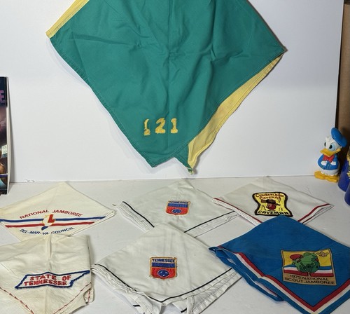 Vintage Boy Scout Neckerchief Patch Lot 1973 Jamboree Tennessee