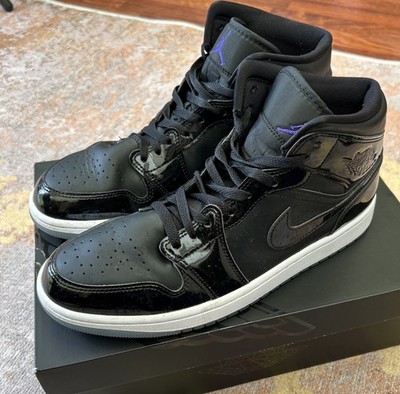 Nike Air Jordan 1 Mid Space Jam Black Concord Sneaker Herren UK 9,5 DV1308-004