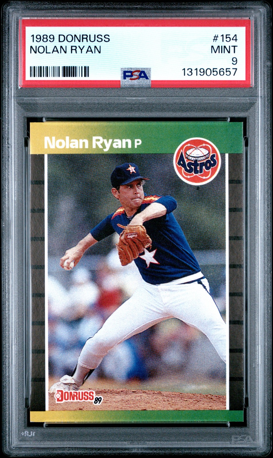 1989 DONRUSS #154 NOLAN RYAN PSA 9
