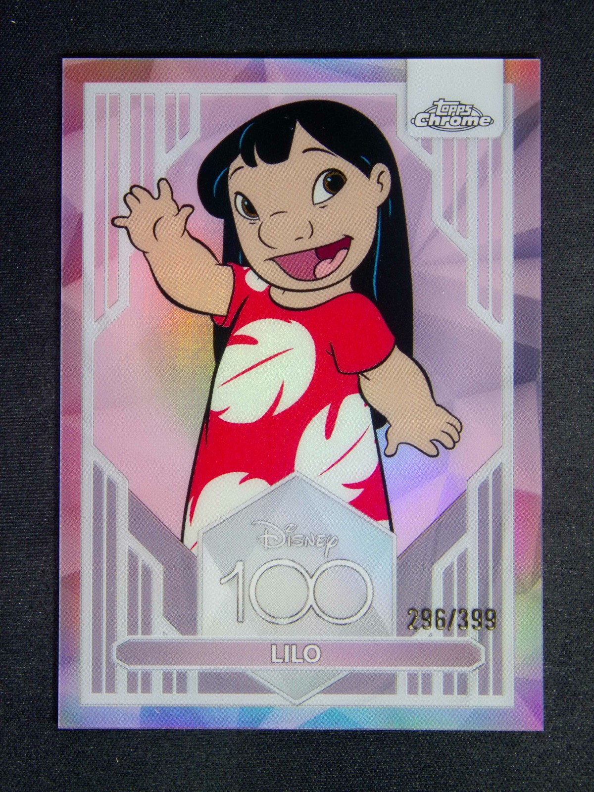 Lilo 2023 Topps Chrome Disney 100 #35 Pink Refractor /399 Price