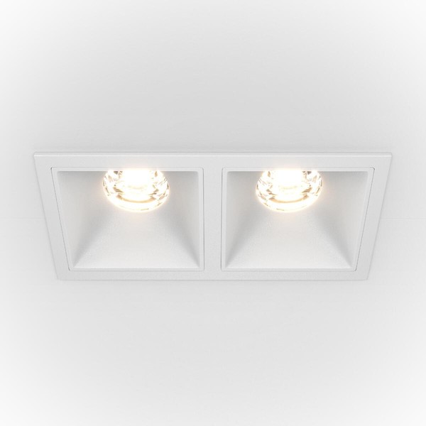 2X20W Led Einbauleuchten In Weiß, 1000Lm, IP20, 3000K, Modernes Design-image