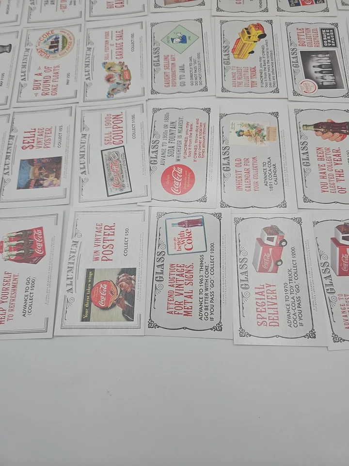Монополия Coca-Cola 125-я годовщина алюминиевые и стеклянные шансовые общественные карты - Изображение 4 из 4