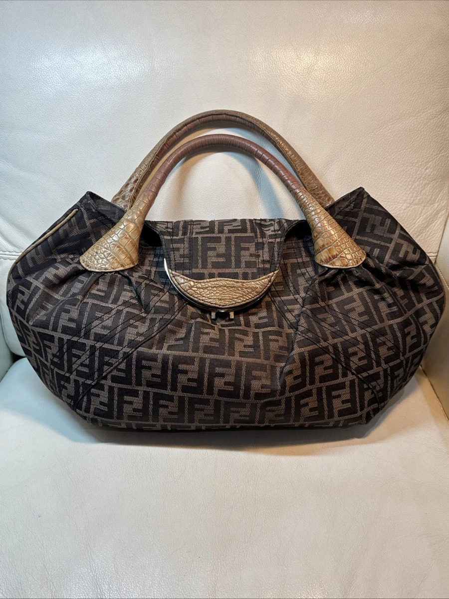 Fendi Spy Leather Exterior Large Bags & Handbags for Women for