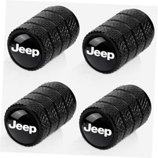 4pcs Tire Valve Stem Caps Compatible With Jeep Series Stem Cap Black -3
