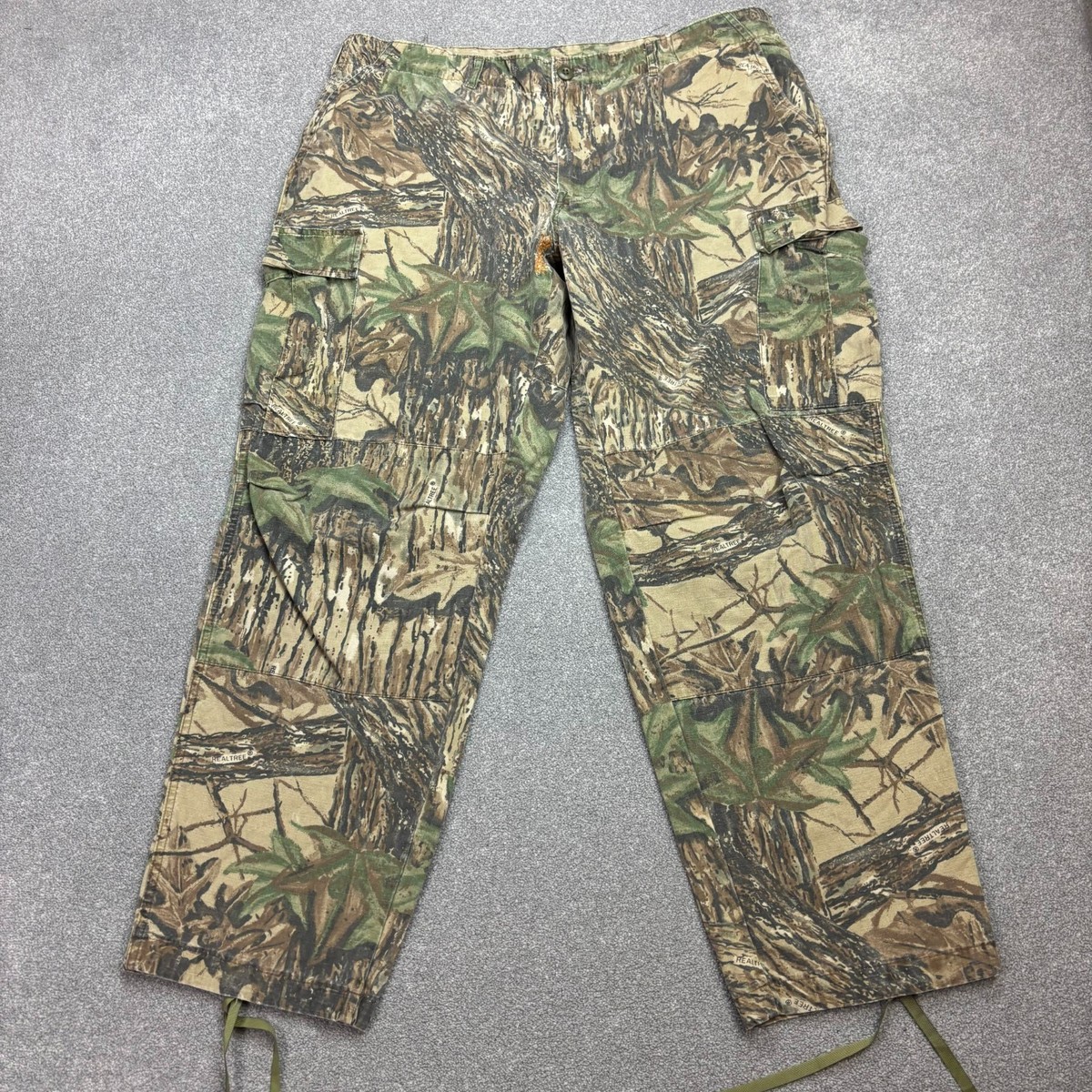 Realtree Trousers Adult X Large Brown Canvas Camo Carpenter