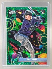 Zac Veen 2025 Topps Cosmic Chrome #93 Green Space Dust Refractor Rookie RC /75