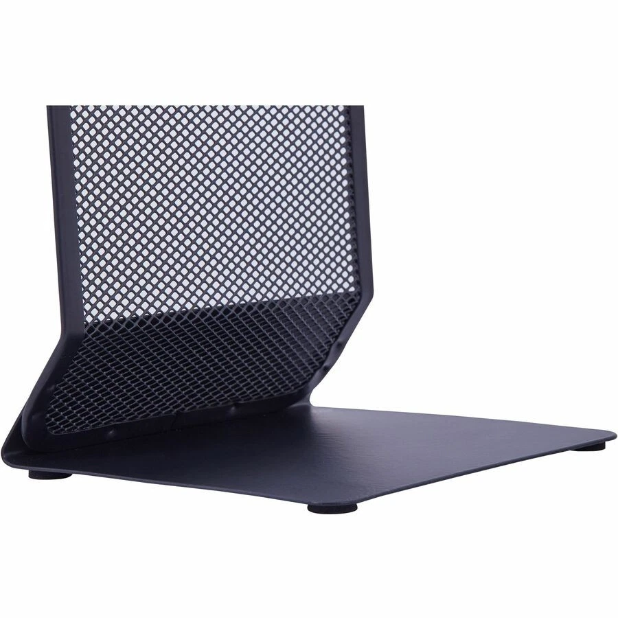 Lorell Mesh Bookend - Desktop - Black - Steel, Mesh - 1pair (llr-84242) - Image 3 of 4