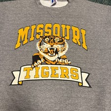 Vintage Missouri Tigers Large Crewneck Sweatshirt USA Russell Athletic