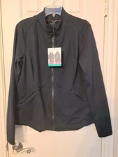 Womens Spyder Active Yoga Zip-Up Jacket Athletic Fit thumb hole, Vent Sz XL NWT