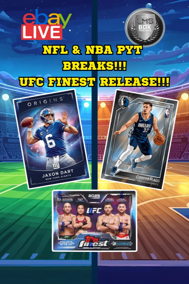 🚨NEW🚨🏀🏈NFL & NBA PYT BREAKS!!! 🆕TOPPS UFC FINEST & MORE PERCIES!!!