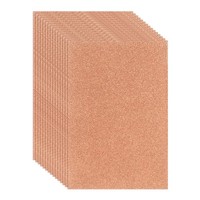 15 StüCk Eva Glitzer-SchaumstoffbläTter FüR Basteln, RoséGold