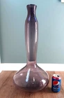 BLENKO Art Glass SIGNED HUGE 5815 L Mulberry Architectural Decanter Genie Bottle