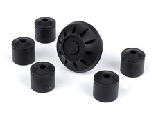 Abdeckkappen Set Radmutter für Vespa GTS Moto Nostra CNC Schwarz matt 35mm Ø ET4