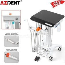 Portable Mobile Dental Delivery Unit Cart with Electric Lift  Ultrasonic Scaler