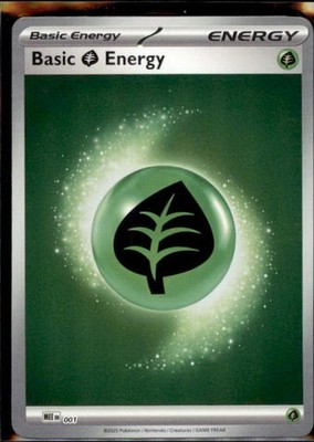 Basic Grass Energy Reverse Holofoil Common MEE: Mega Evolution Energies 1 NM
