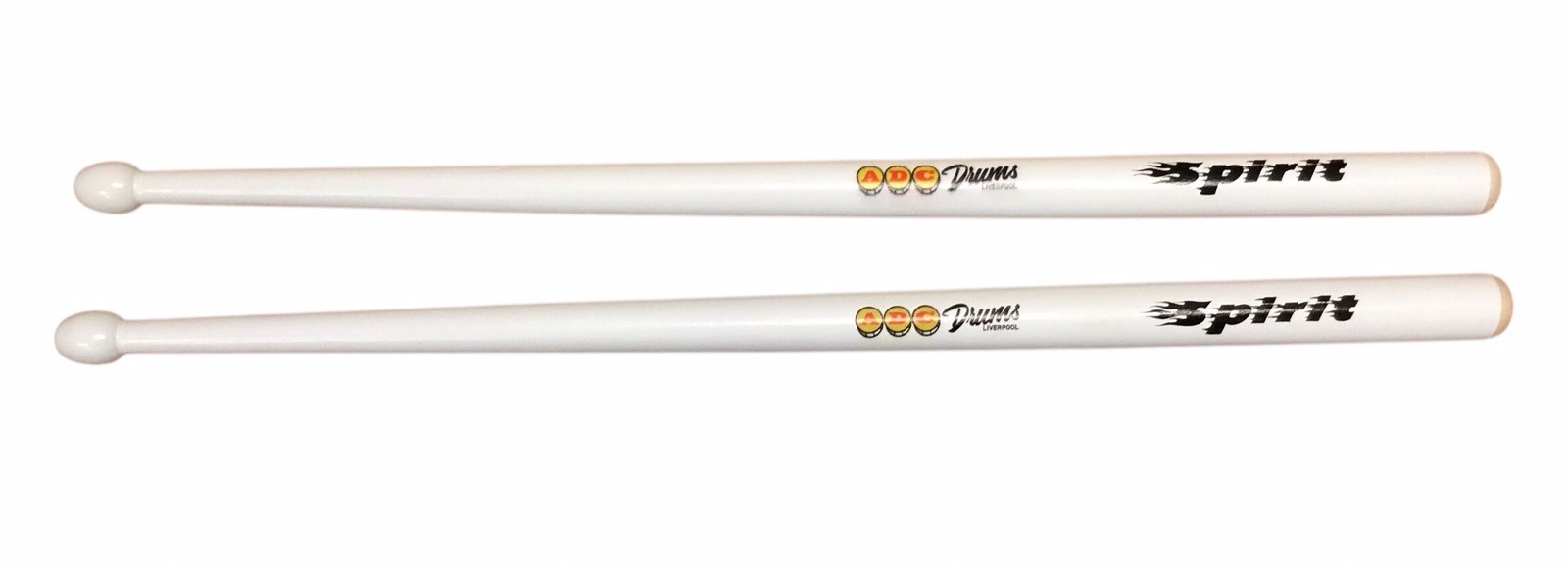 Spirit White Marching Drum Sticks Royal Marines Style Hornbeam