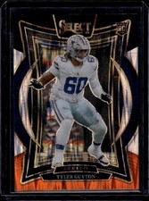 2024 Panini Select #69 Tyler Guyton Black & Orange Prizm Shock