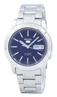 Seiko 5 Mens Watch Automatic Stainless Steel 30M Blue Dial 21 Jewels SNKE51K1