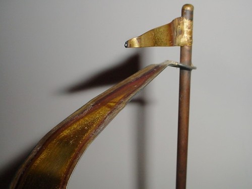 HERMOSA PIEZA FIRMADA ESCULTURA DE VELERO DE LATÓN JERE JASON GRANDE CON BASE DE MÁRMOL - Imagen 7 de 10
