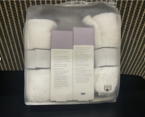 ESPA Skin Radiance Mask 35ml/Serum 25ml with 2x Cotton Cloths New & Unused🌸❤️🎁 - Picture 4 of 5