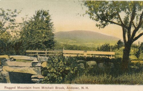 ANDOVER NH - Ragged Mountain from Mitchell Brook - 1908 - Picture 1 of 2