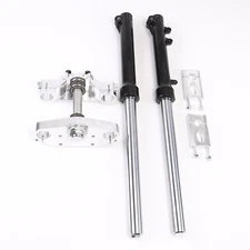 630MM FRONT FORKS SHOCKS FORK SET ASSY SUSPENSION+33mm Triple Tree Clamps Set