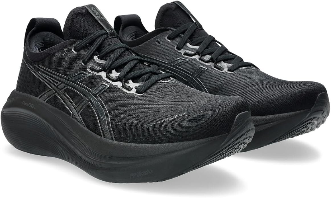 ASICS GEL-NIMBUS 27 ブラック サイズ27.0cm Asics Gel-Nimbus 27 Wide Men's Road Running Shoe