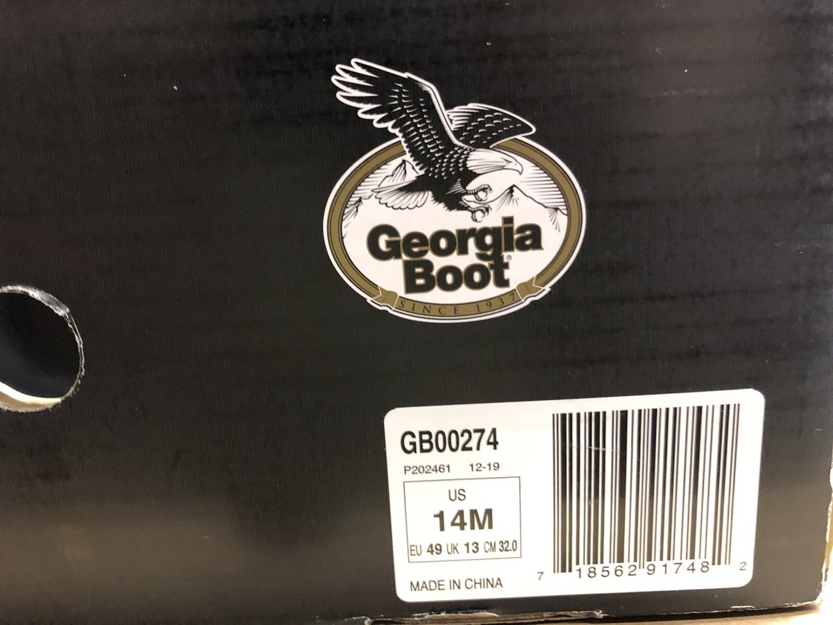 Georgia Boot Mens Marshland Duck Boot Brown Leather Size 14  display picture 1