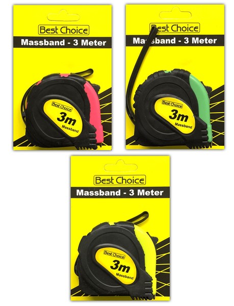 3Er Set MaßBand 3M | Bandmaß Rollbandmaß RollmaßBand Massband Messband Metermaß-image