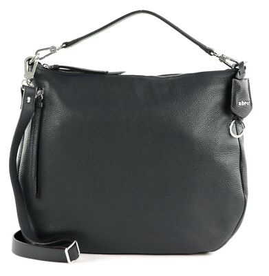 abro Leather Adria Hobo Bag Juna L Schultertasche Tasche Navy Blau