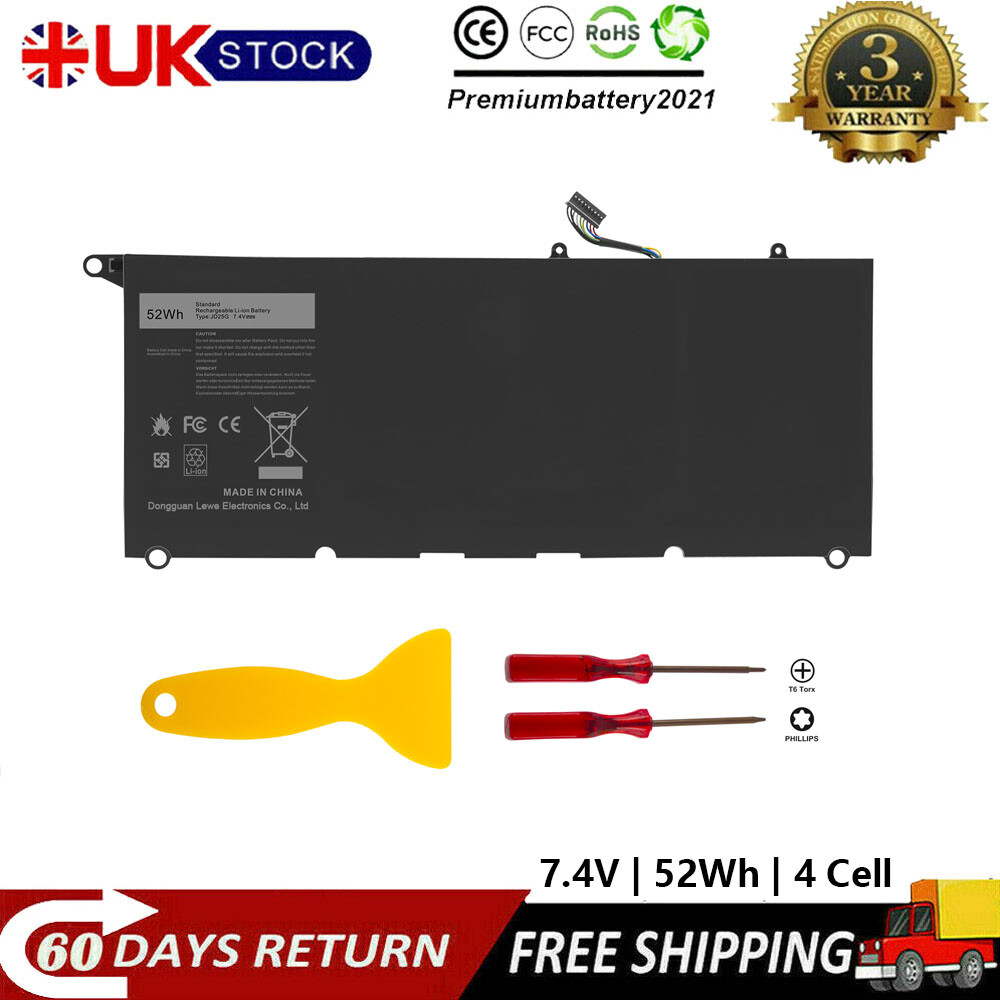 Battery for Dell XPS 13 9343 9350 P/N P54G P54G001 P54G002 0DRRP