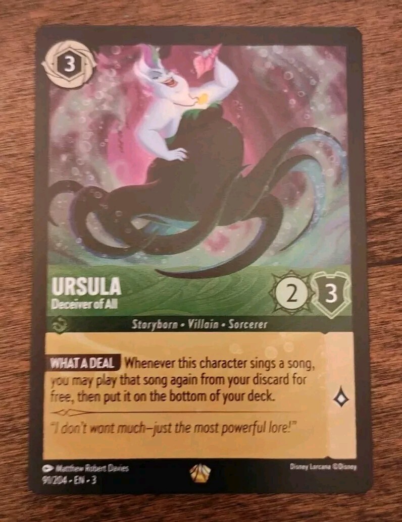 Disney Lorcana - Ursula - Deceiver of All - 91/204
