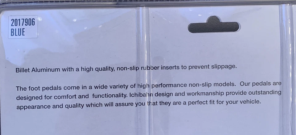 Pedal manual Ichibahn Motorsports Strip Series azul 2017906 antideslizante - nuevo Foto 4 de 4