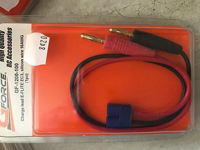 GForce G-Force GF-1200-100 Charging Cord E-FLITE EC3 Silicone Cable 16AWG S1
