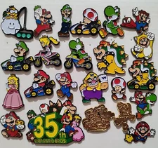 Super Mario Enamel Pins Official Nintendo Collectible Lapel Badges: You Choose