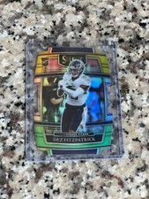 2021 Panini NFL Select DieCut Green/Yellow Rookie RC Dez Fitzpatrick Titans