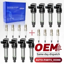 8Pack Ignition Coil & Iridium Spark Plug for Cadillac DTS SRX STS XLR 4.6L UF564