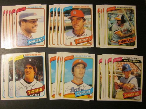1980 Topps Baseball Pick Choose Finish Your Set( 276- 499) NM, NM/MT - Picture 16 of 197