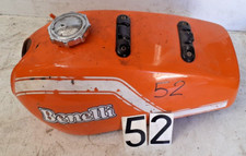 [52] SERBATOIO BENELLI TRIAL  DI COLORE ARANCIONE DEL 1969 CON TAPPO CON BOLLO