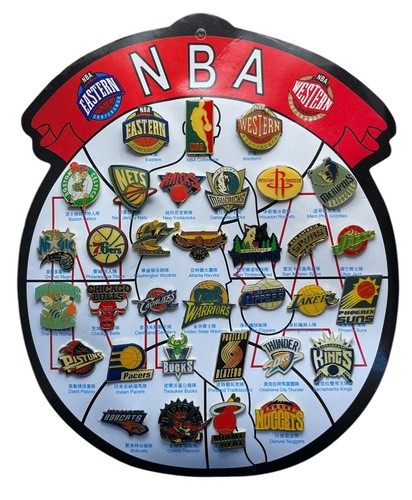 NBA Vintage Collectible Team Pins 33 Pcs - 第 2/5 張圖片