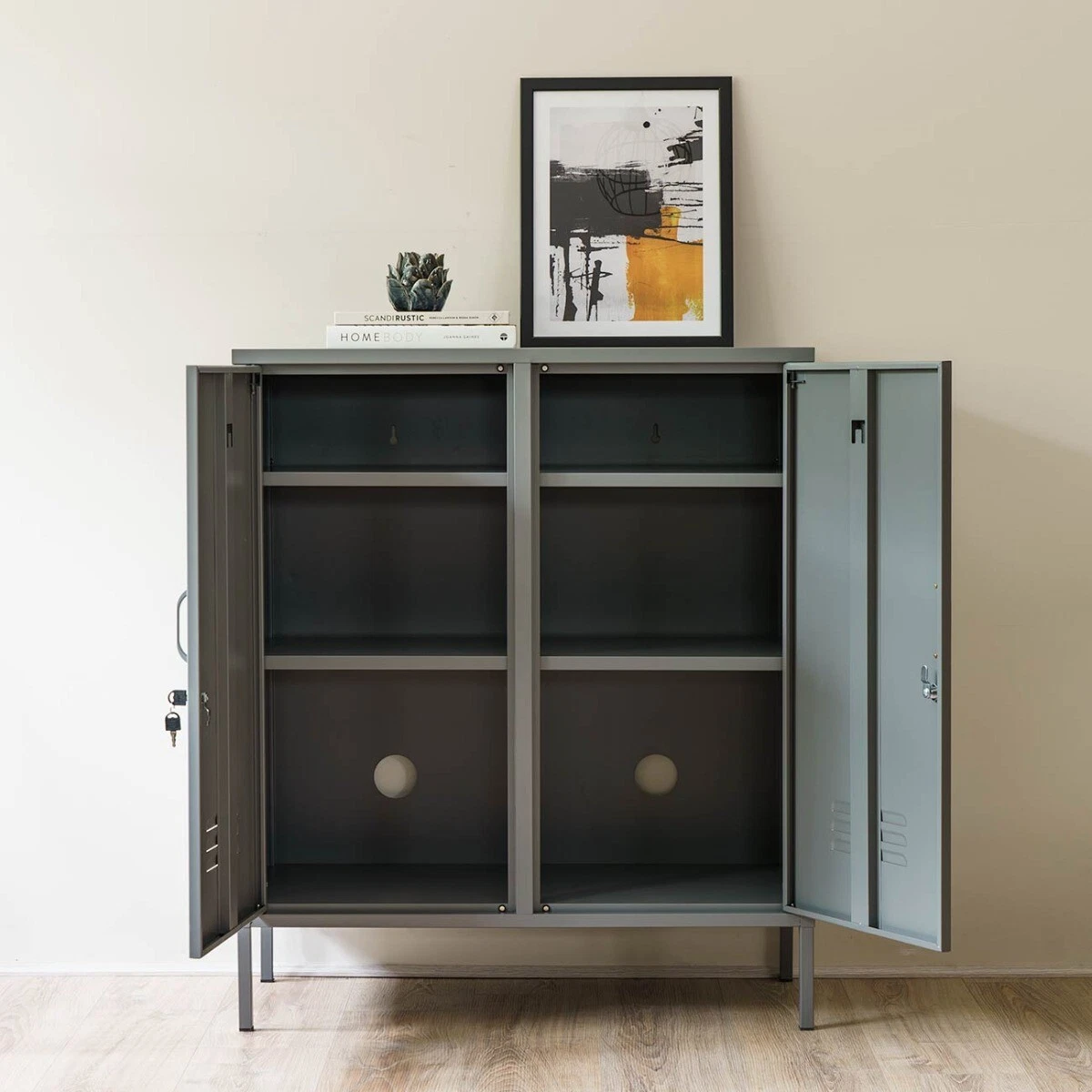 Grey online tall sideboard