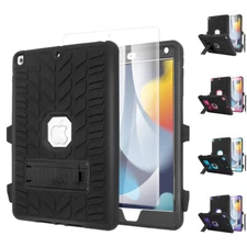 For iPad 9th/8th/7th Generation Case Military Shockproof Heavy Duty Stand Cover