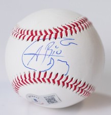 Alberto Del Rio Signed Baseball BAS COA CMLL Lucha Libre AAA Impact Wrestling