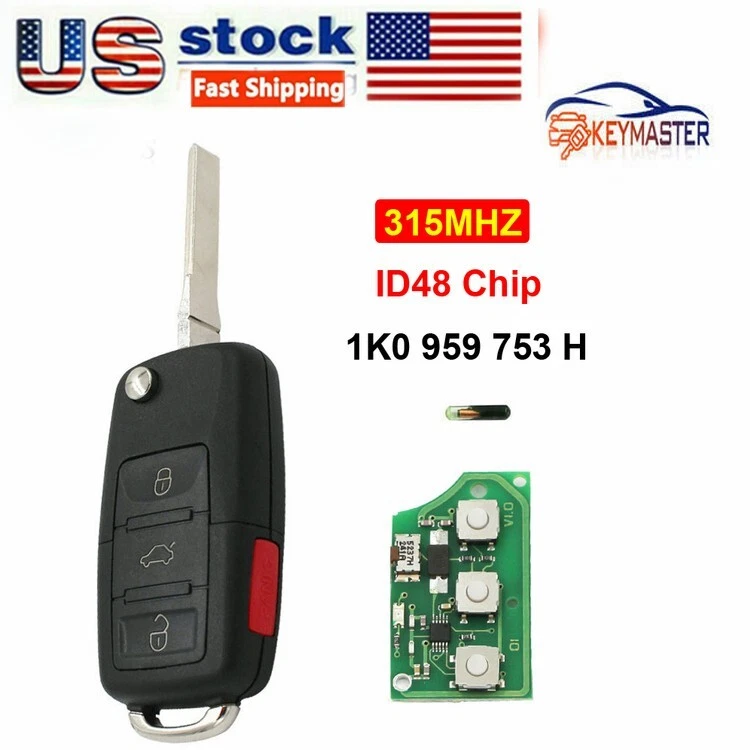 2XHLO1K0959753H БРЕЛОК ДЛЯ ДИСТАНЦИОННОГО ОТКРЫВАНИЯ ДВЕРЕЙ БЕЗ КЛЮЧА для Volkswagen Rabbit Jetta 4B - Изображение 2 из 4