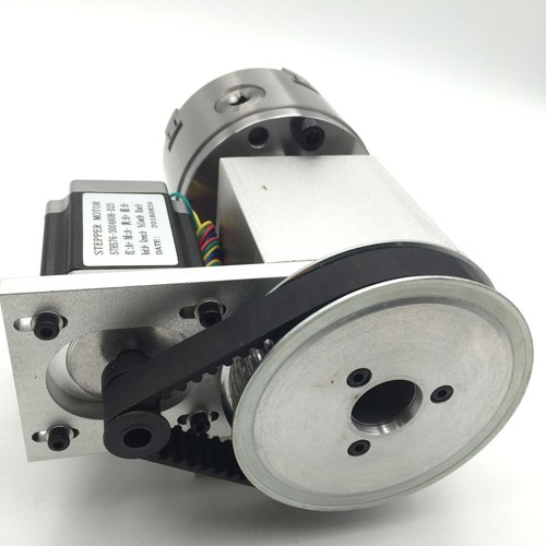 CNC Rotary Axis Tailstock Rotational A 4th Axis 100mm 4-jaw Lathe Chuck Router - Picture 7 of 12