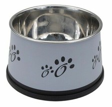 Dog Bowls Stainless Steel Non-Tip Keep Dry Long Ear Breed Food Water Dishes 30oz