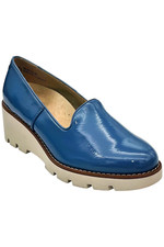 Vionic Water Repellent Wedges Willa Wedge Captains Blue Patent