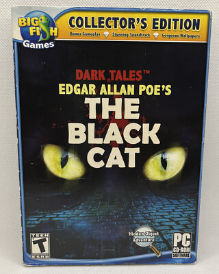 #ad ✈️ Dark Tales Edgar Allan Poe#x27;s The Black Cat PC CD ROM 2011 Collector’s Ed $6.96