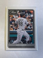Luis Robert 2022 Panini Three & Two White Parallel SP #ed /99 White Sox #81